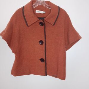 Iris Setlakwe rust color wool blend blazer